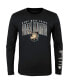 Preschool Boys and Girls Black, Gold Army Black Knights Fan Wave Short and Long Sleeve T-shirt Combo Pack