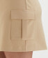 Plus Size Belted Cargo Skort