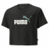 Детский Футболка с коротким рукавом Puma Logo Cropped Чёрный