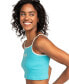 Juniors' Cotton High-Low Cropped Muscle Tank Top