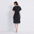 Women's Gathered Knee-length Dress