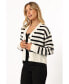 Women's Kallen Button Front Striped Cardigan