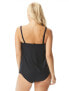 Contours by Coco Reef Clarity Bandeau Bra Sized Tankini Top, Black 001, 8/32 D