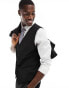 Selected Homme slim fit waist coat in black