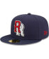 Men's Navy Round Rock Express Authentic Collection Road 59FIFTY Fitted Hat