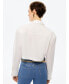 Women's Cropped Shirt With Shoulder Pads