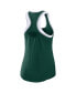 Women's Green Michigan State Spartans Open Hole Razorback Tank Top