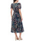 Women's Printed Chiffon Midi Dress