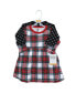 Toddler Girls Hudson Cotton Dresses 2pck, White Tartan