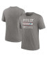 Men's Heather Charcoal Philadelphia Phillies Cooperstown Collection Local Stack Tri-Blend T-Shirt