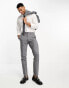 Jack & Jones Premium super slim fit stretch wool mix suit trousers in grey