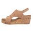 Corkys Carley Wedge Womens Beige Casual Sandals 30-5316-CAFS