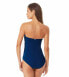 Anne Cole 285228 Women Twist Front Shirred Bandeau One Piece 14 / Blue