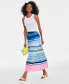 Trendy Plus Size Striped Tiered Maxi Skirt, Created for Macy's