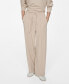 Women's Seam-Detail Straight-Fit Trousers