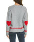 Bobeau Heart Cardigan Women's