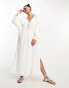 Esmee oversized beach summer dress in white