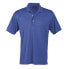 Page & Tuttle TwoTone Stripe Jersey Solid Short Sleeve Polo Shirt Mens Blue Casu