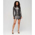 SUPERDRY Sequin Mock Short Dress