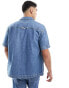 Tommy Jeans co-ord denim short sleeve overshirt in indigo