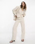 & Other Stories co-ord linen mix tailored trousers in beige