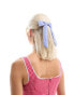 DesignB London gingham bow in blue