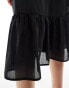 Vero Moda strappy beach mini dress in black