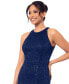 Women's Sequined Lace Ruffle-Hem Gown