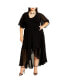 Plus Size Enthral Me Wrap Maxi Dress