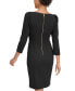 Women's 3/4-Sleeve Sheath Dress