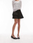 Topshop mini pleated tennis skirt in black