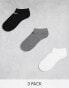 Emporio Armani Boywear 3 pack ankle socks in multi