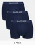 Lacoste 3 pack trunks in blue