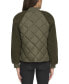 Women's Mixed Sherpa And Quilt Bomber Jacket