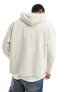 ASOS DESIGN oversized boxy hoodie in beige