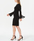 Petite Chiffon Bell-Sleeve Sheath Dress