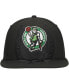 Men's Black Boston Celtics Blackout Shadow Logo 59FIFTY Fitted Hat