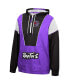 Men's Purple, Black Toronto Raptors Hardwood Classics Highlight Reel Windbreaker Half-Zip Hoodie Jacket