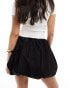 ASOS DESIGN cotton bubble mini skirt in black