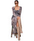 Women's Tiered Belted Maxi Dress