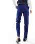 ASOS DESIGN slim suit trouser in dark blue