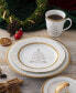 Charlotta 9" Holiday Tree Accent Plates, Set of 4