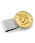 Men's Gold-Layered JFK Half Dollar Stainless Steel Coin Money Clip