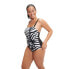 SPEEDO Shaping Square Neck Printed Swimsuit