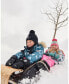 Little Boys Two Piece Snowsuit Sage Printed Wolves And Black - Toddler|Child