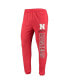 Men's Scarlet, Charcoal Nebraska Huskers Meter Long Sleeve Hoodie T-shirt and Jogger Pants Sleep Set