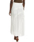 Vintage Havana Ruffle Maxi Skirt Women's White M