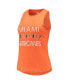 Женская пижама Concepts Sport Womens Green, Orange Miami Hurricanes Tank Top and Pants Sleep Set