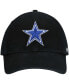 Men's Black Dallas Cowboys Primary Clean Up Adjustable Hat