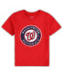 Toddler Boys and Girls Red Washington Nationals Team Crew Primary Logo T-shirt